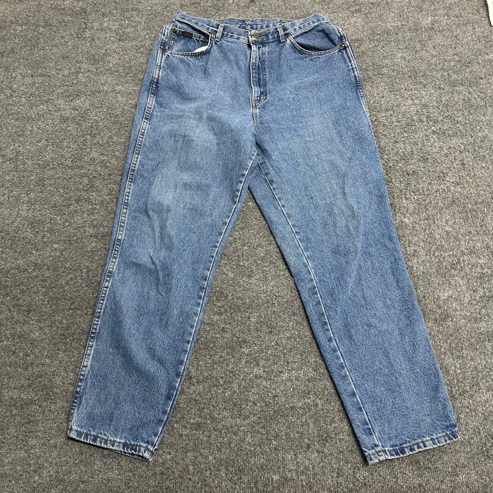 Chic Jeans Womens Size 18W Blue Denim High Waisted Tapered Mom Vintage USA Made